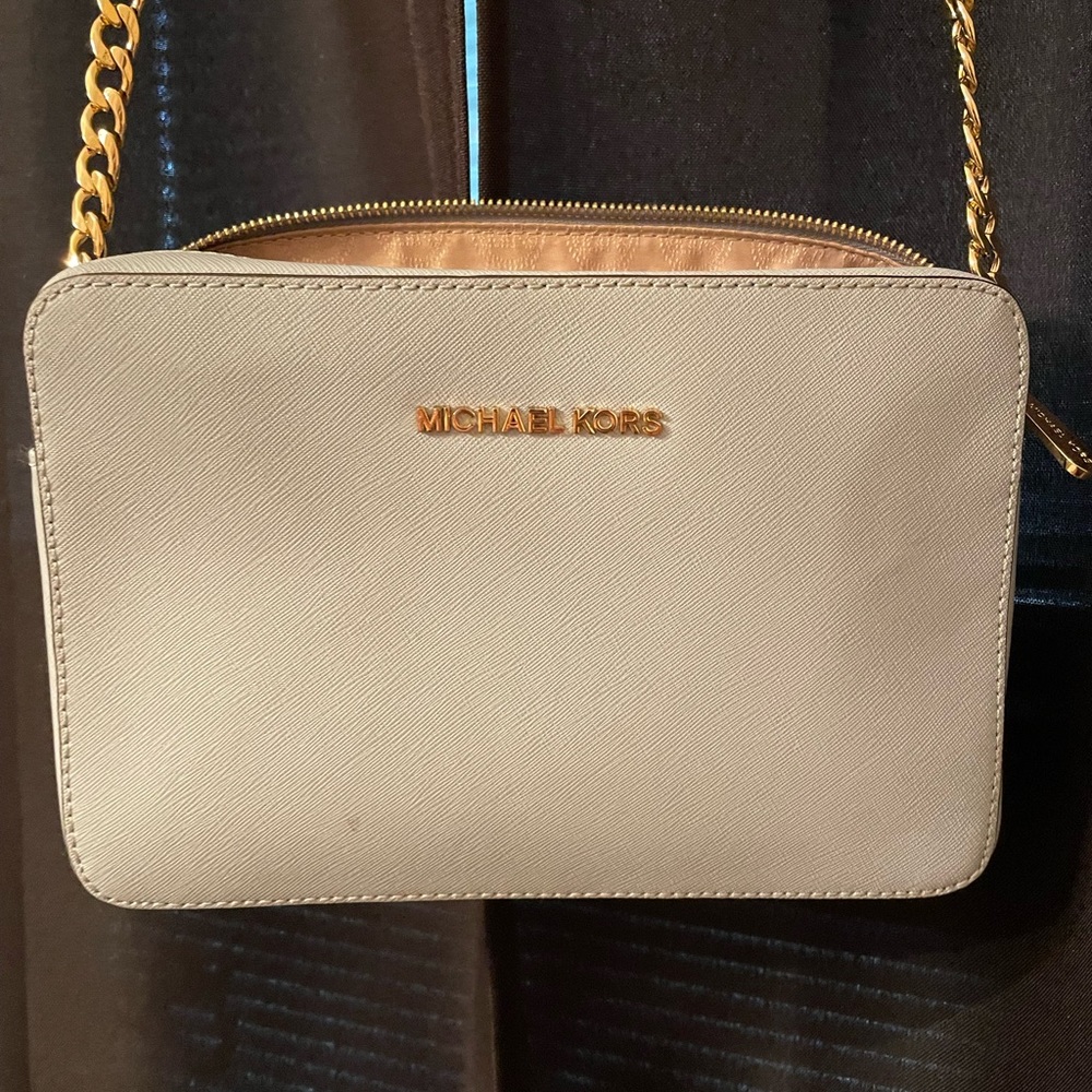 Baby blue Michael kors crossbody satchel
